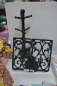 Cast Iron Bookstand, and a Mug Tree