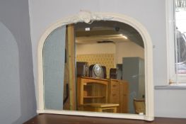 White Overmantel Mirror