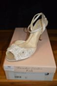 Bridal Shoes in Ivory Satin by Pink Paradox London