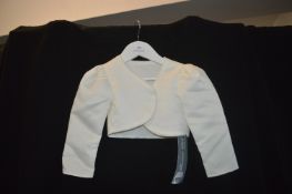 Girl's Long Sleeve Bolero in Ivory Size: 2-3 years