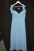 Prom Dress in Blue Jay by Kenneth Winston Size: 16