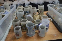 18 German Beer Steins