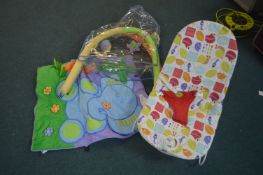 Mamas & Papas Baby Rocker, plus baby Mat and Mobil