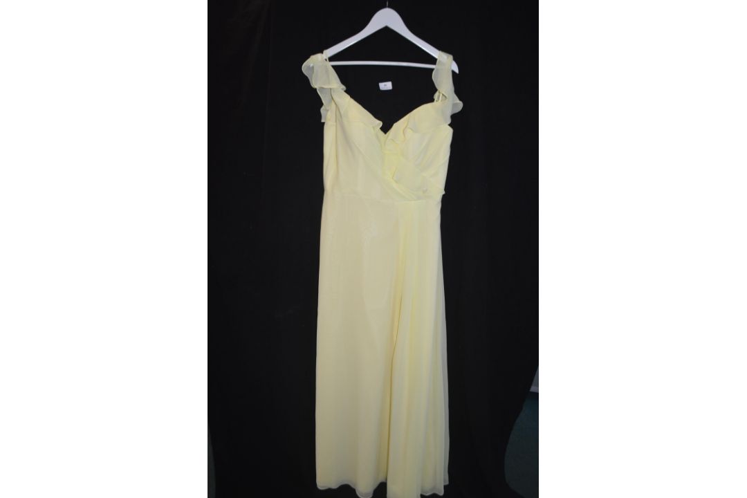 Prom Dress in Lemon by Kenneth Winston for Bridal Design Size: 16 - Image 1 of 2