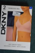 *DKNY Seamless Bra 2pk Size: L