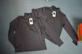 *32 Degrees Heat Men's Black Zip Neck Top 2pk Size