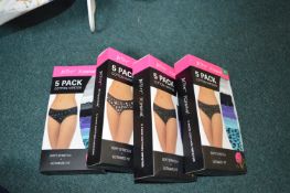 *Betsy Johnson Cotton Hipsters 4x 5pk Size: XL