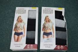 *Green Treat Lady's Briefs 2x 5pk Size: S