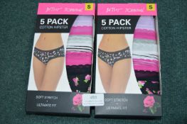 *Betsy Johnson Cotton Hipsters 2x 5pk Size: S