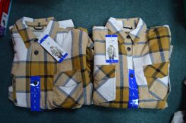 *Two Girlfriend Fleece Lined Shirts Size: L