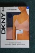 *DKNY Seamless Bra 2pk Size: L