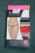 *Betsy Johnson Cotton Hipsters 5pk Size: S
