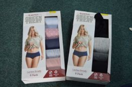 *Green Treat Lady's Briefs 2x 5pk Size: S
