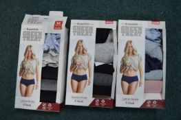 *Green Treat Lady's Briefs 3x 5pk Size: M