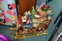 *LED Christmas Sledge Ornament