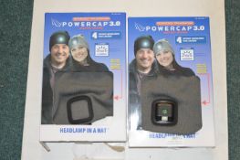 *Two Power Cap Head Lamp Hats