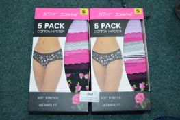 *Betsy Johnson Cotton Hipsters 2x 5pk Size: S