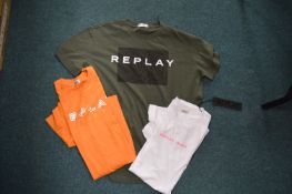 *Three Assorted Replay T-Shirts Size: M