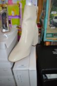 Lady's Cream Ankle Boots Size: 7