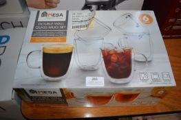 *Mesa 6pc Glass Mug Set