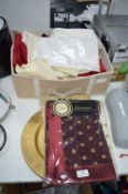 Quantity of Tablecloths, Runners, Christmas Table