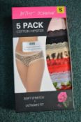 *Betsy Johnson Cotton Hipsters 5pk Size: S