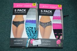 *Betsy Johnson Cotton Hipsters 2x 5pk Size: S