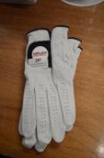 *Three Kirkland Golf Gloves Size: S/M