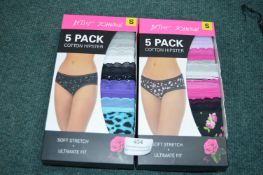 *Betsy Johnson Cotton Hipsters 2x 5pk Size: S