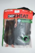*32 Degrees Heat Men's Base Layer Pants 2pk Size: