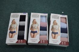 *Green Treat Lady's Briefs 3x 5pk Size: XS
