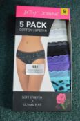 *Betsy Johnson Cotton Hipsters 5pk Size: S