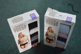 *Green Treat Lady's Briefs 2x 5pk Size: XS