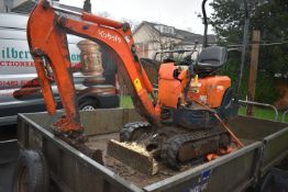 *Kubota K008-3 Mini Digger, 1945 Hours,