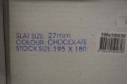 *Three 27mm Venetian Blinds in Chocolate 195x180cm