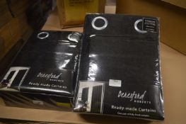 *Three Pairs of Beresford Eyelet Curtains 90