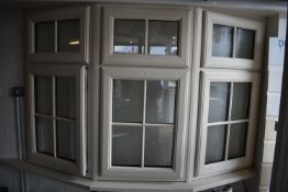 *Three Bay Window 180cm wide x 118cm tall x 34cm deep Including Gutter and Upper Facia