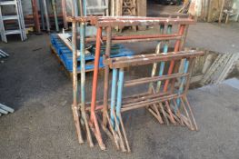 *Six Assorted Adjustable Builder's Trestles