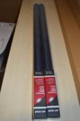 *Two Universal Blackout Blinds (midnight blue) 90cm x 170cm drop