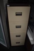 *Coffee & Cream Four Drawer Filing Cabinet