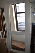 *White PVC Door in Frame (no glass)