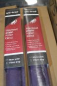 *Two Universal Blackout Blinds (grape) 60x170cm