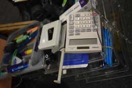 *Assorted Office Stationery, Trays, Tape Measure, etc.