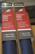 *Two Universal Blackout Blinds (midnight blue) 60x