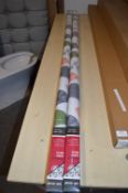 *Four Universal Pattern Blackout Blinds (scattered leaf multi) 150cm x 170cm drop