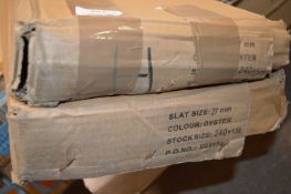 *Two 27mm Venetian Blinds in Oyster 240x130cm, and