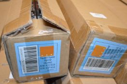 *Eight Square Eyelet Blinds in Ochre 150cm