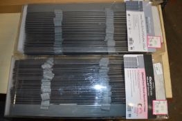 *Two Faux Wood 50mm Venetian Blinds (slate) 45cm x 160cm drop
