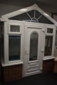 *Porch 90cm deep x 230cm wide x 272cm tall Comprising Central Door 80cm wide x 193cm tall with Two
