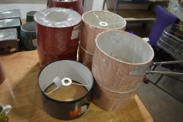 *Seven Assorted Lampshades